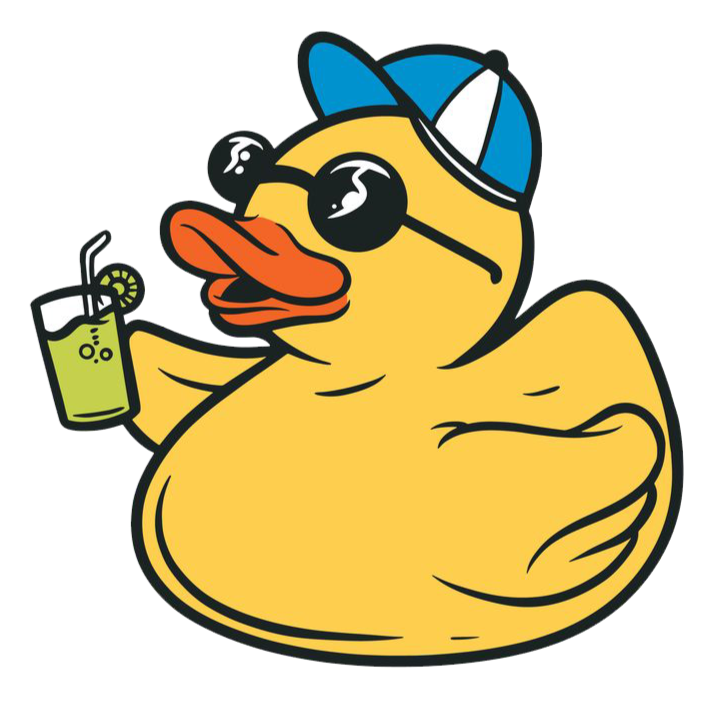 Floating Duck Sticker