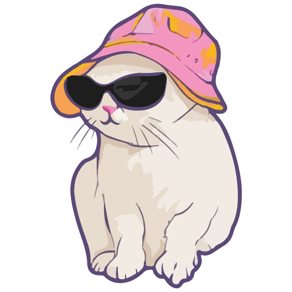 Cat Swag Sticker