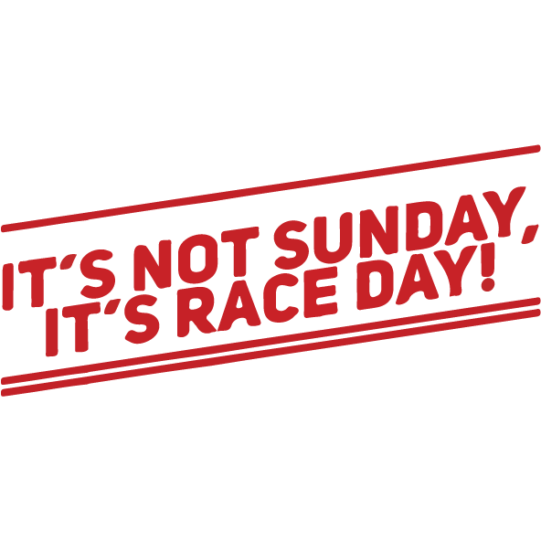 It's Not Sunday, It's Race Day Sticker