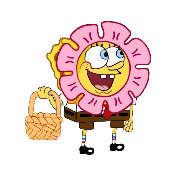 Spongebob Flower Sticker