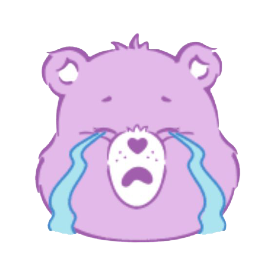 Crying Teady Sticker