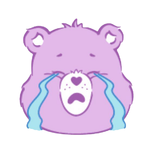 Crying Teady Sticker