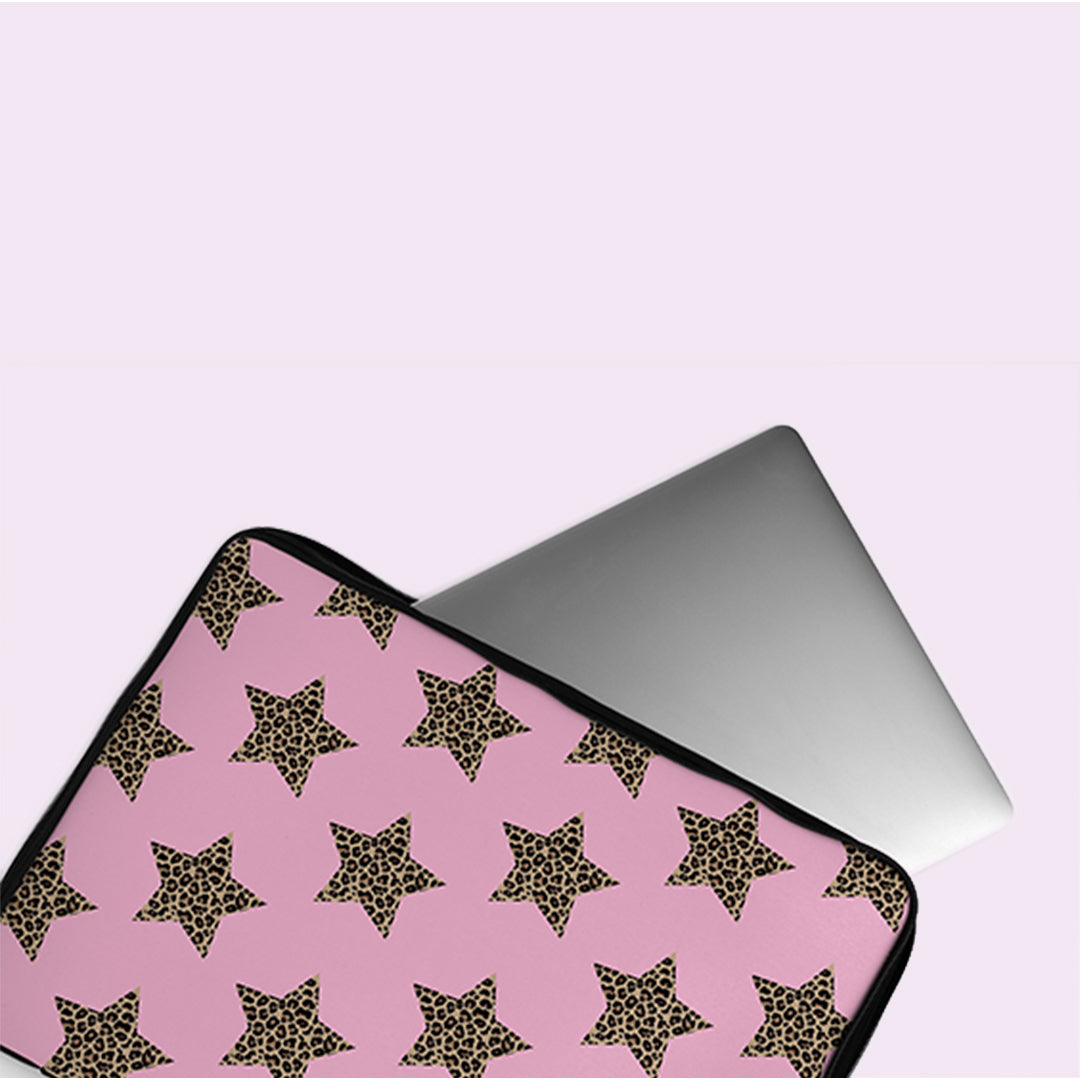 Blush Wild Stars Laptop Sleeve
