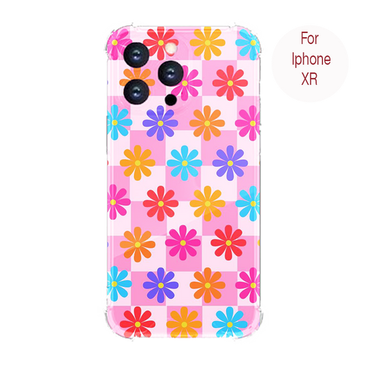 Flower Chess Pattern Case