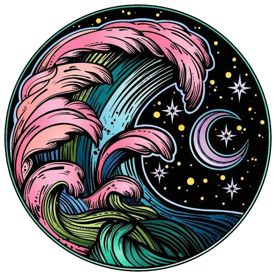 Celestial Wave Sticker