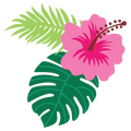 Aloha Flower Sticker