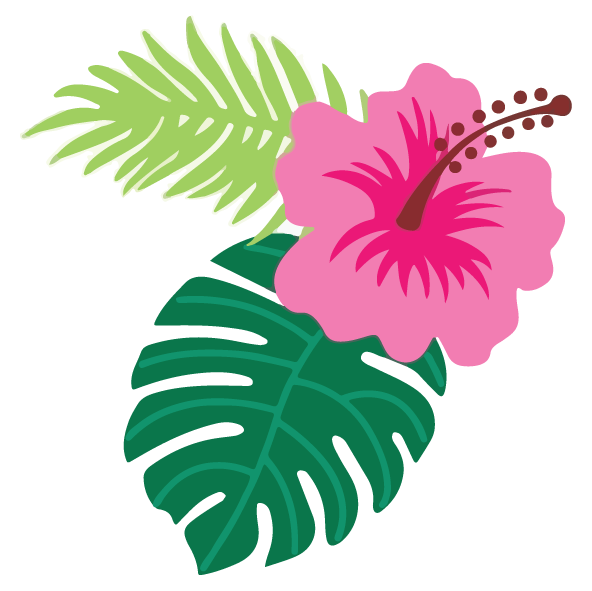 Aloha Flower Sticker