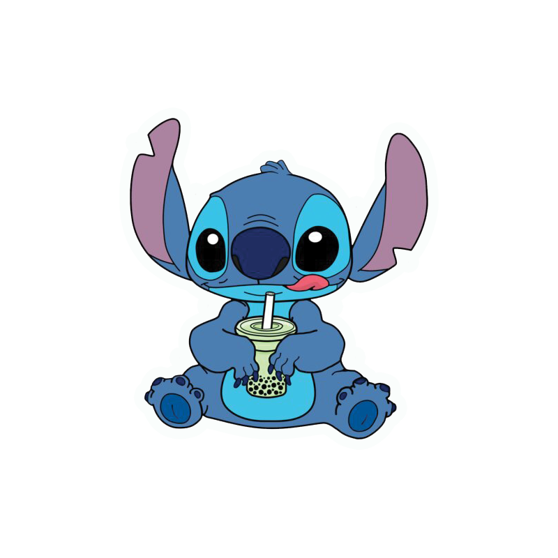 Boba Stitch Sticker