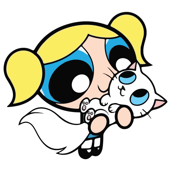 Bubbles Cat Love Sticker