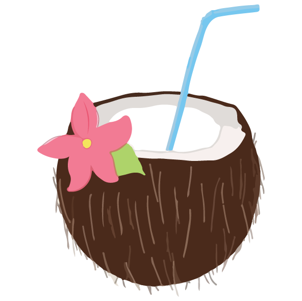 Coconut Sticker