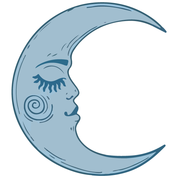 Cool Moon Sticker