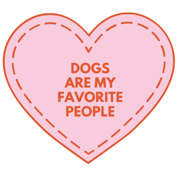 Dogs Are My Fav People Sticker