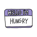 Hello I'm Hungry Sticker