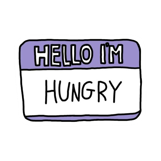 Hello I'm Hungry Sticker