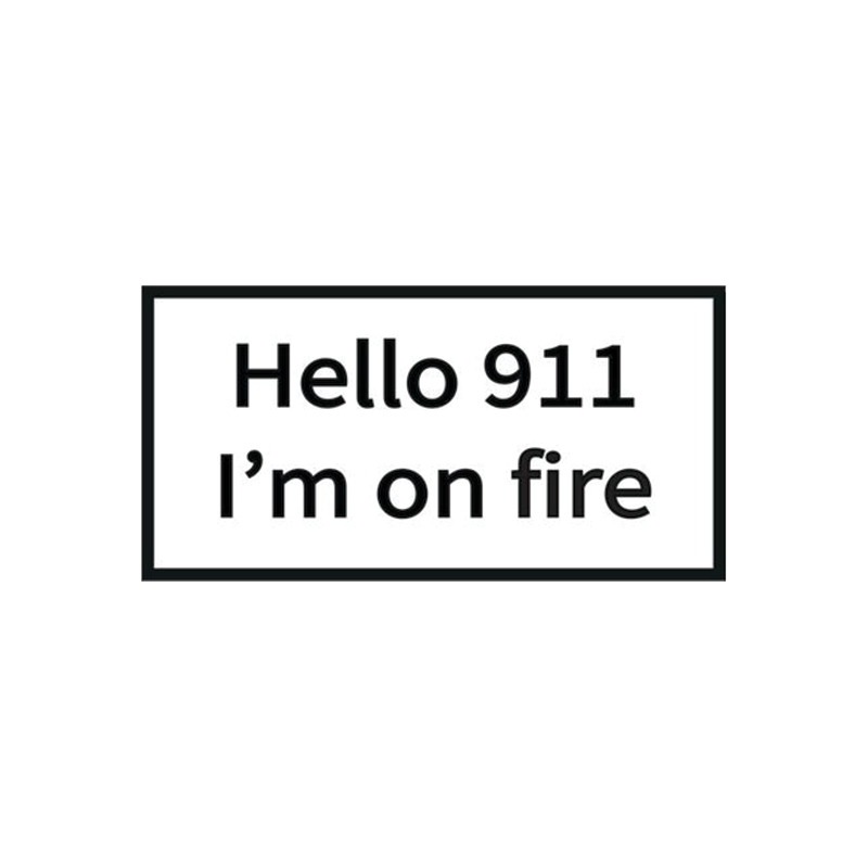 I'm On Fire Sticker