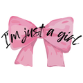 I'm Just A Girl Sticker
