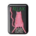 Relax Nothing Is Under Control Printed Magnetic Cardholder