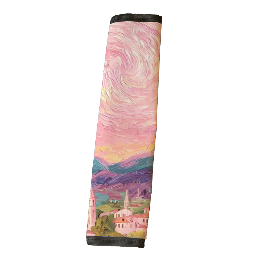 Pastel Dreamscape Seatbelt Cover