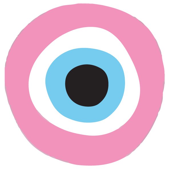 Pink Evil Eye Sticker