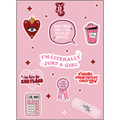 I'm Just A Girl Sticker Set