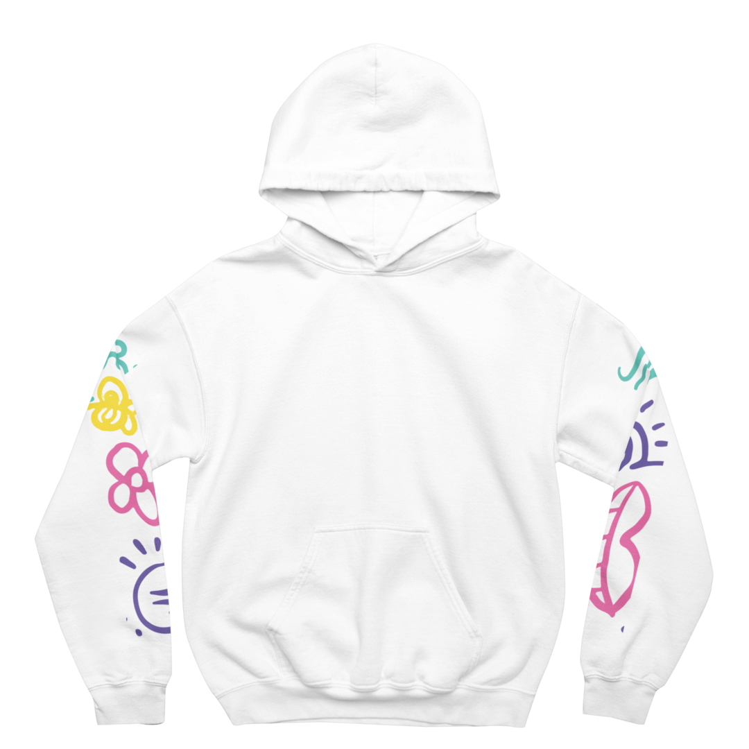 Stay Grovy White Hoodie