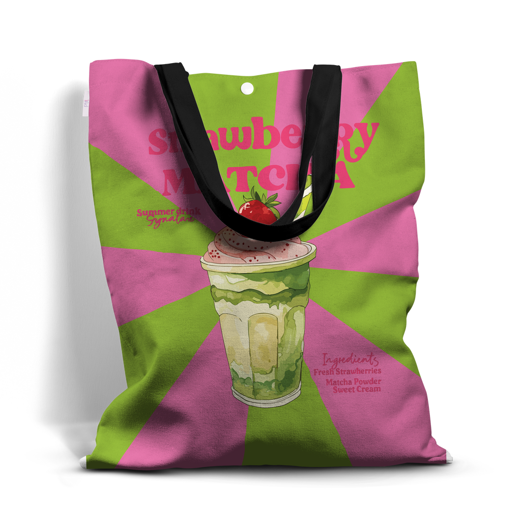 Strawberry Matcha AllOver Totebag