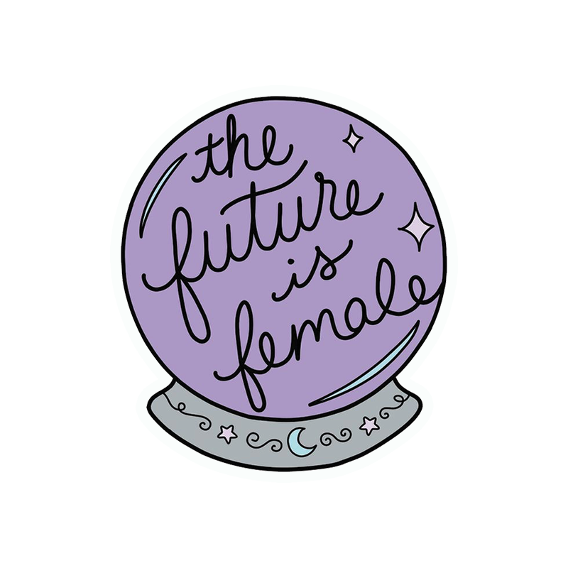 The Future Is Female Sticker