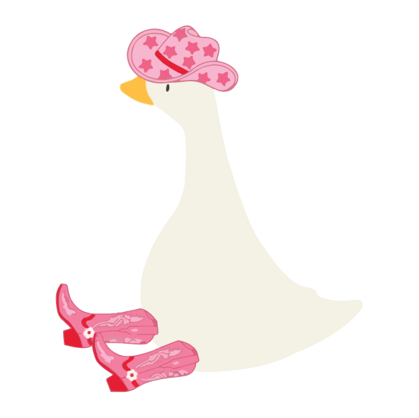 Yeehaw Goose Sticker