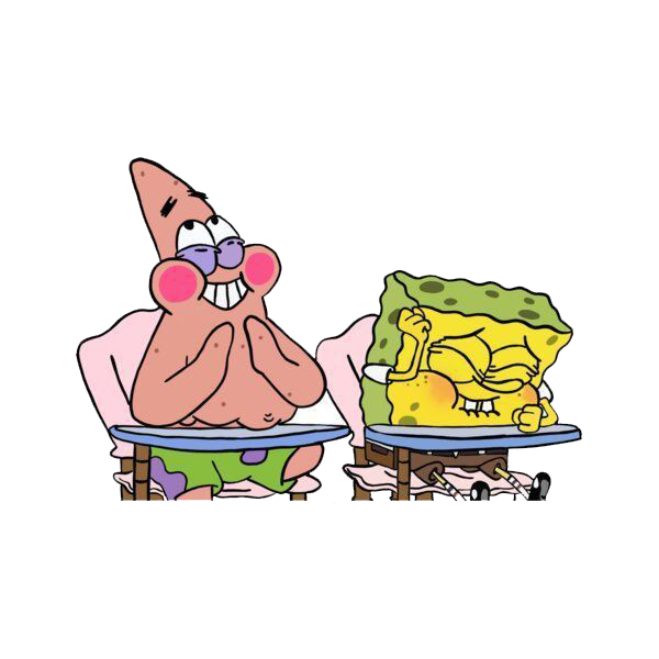 Spongebob and Patrick Sticker