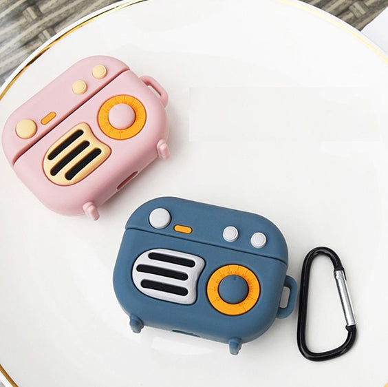 Retro Radio Airpods Case