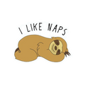 I Like Naps Sticker