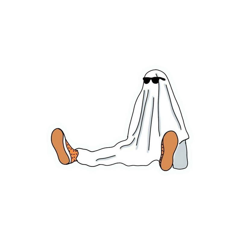 Cool Ghost Sticker