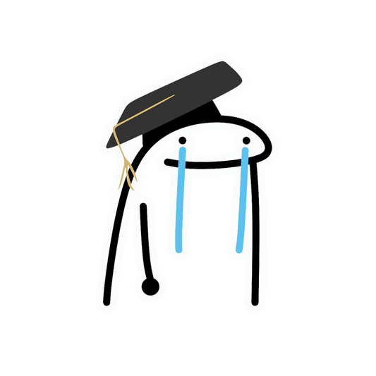 Crying Graduate Sticker