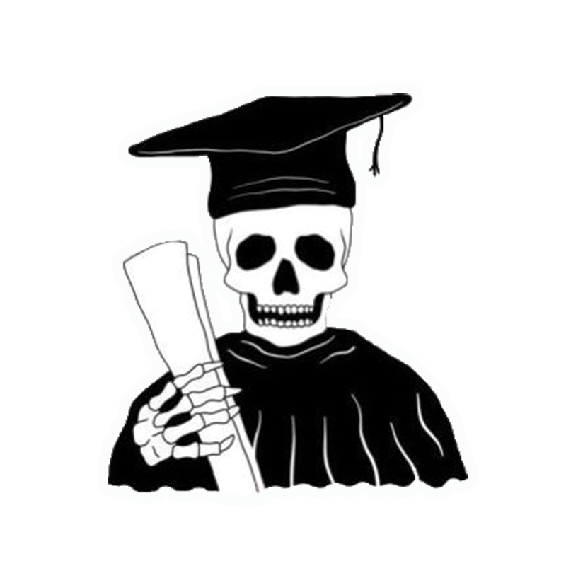 Dead Graduate Sticker