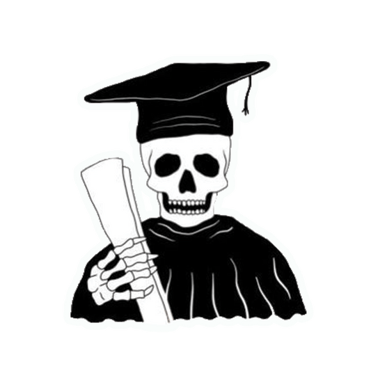 Dead Graduate Sticker