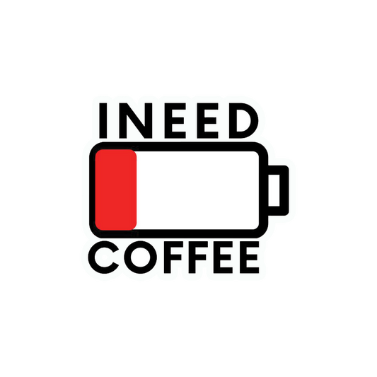 I Need Coffee Sticker