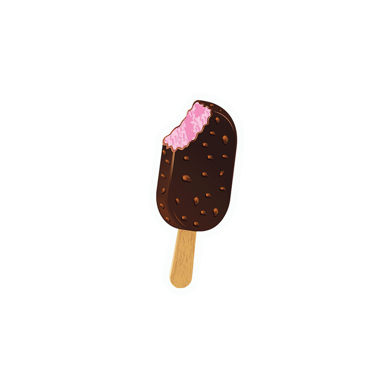 Chocolate Icecream Sticker