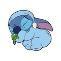Sleeping Stitch Sticker