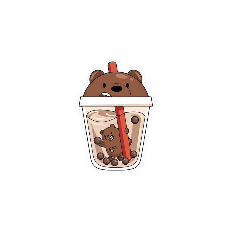 We Bear Bears Boba Sticker