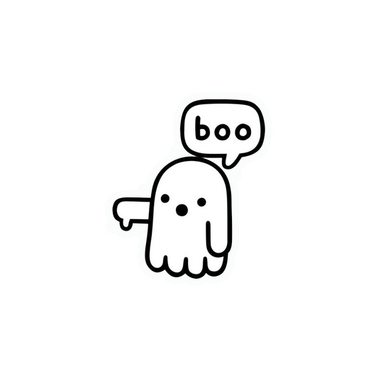 Boo Sticker